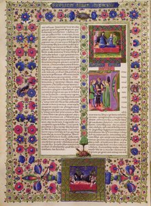 Ouverture du livre de Ruth, de la Bible Borso d