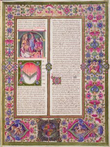 Ouverture du Livre de la Sagesse, de la Bible Borso d