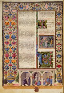 Prologue au Livre des Prophètes (Isaïe), de la Bible Borso d