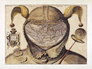 Carte du monde en forme de bonnet de fou, c.1590 (gravure)
