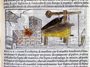 Forge dans « Pirotechnia » de Biringuccio - Italian School
