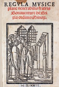 Frontispice de Regula musica par Bonaventura da Brescia (c. 1452-c. 1517)