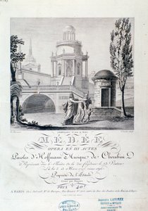 Frontispice de la partition musicale de Médée, opéra de Luigi Cherubini - Italian School