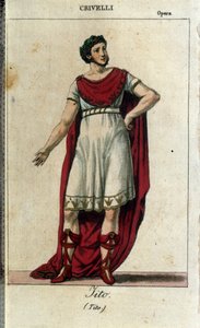 Gaetano Crivelli (1768-1836) dans le rôle de Tito dans "La Clémence de Tito" de Wolfgang Amadeus Mozart (1756-1791) représenté à La Scala de Milan en 1819 - Italian School