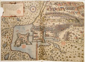 Vue générale de la bataille de Szigetvar, 1566