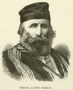 Général Giuseppe Garibaldi (gravure) - Italian School