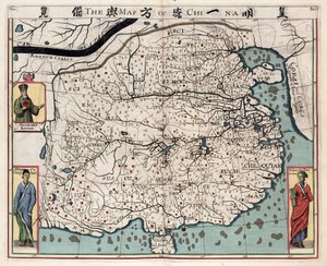 Carte géographique de la Chine d