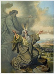 Dieu montrant à Moïse la Terre Promise - dans « Aurea Bibbia classica : storia della rivelazione divina nell