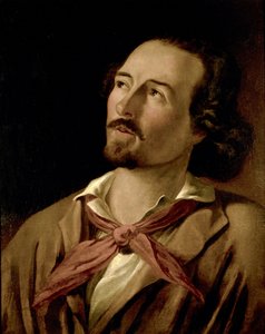 Goffredo Mameli (1827-1849) poète et patriote du Risorgimento italien. Peinture anonyme du XIXe siècle. Museo del Risorgimento Milano - Italian School