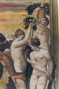 Hercule tuant Antée, de la Chambre Jaune - Italian School