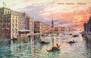 Hôtel Regina, Venise (lithographie couleur)