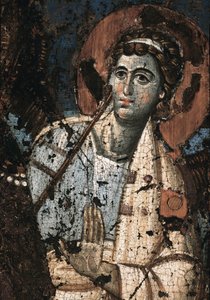 Icône de la Vierge de Clémence ou Madonna Theotokos (détail) - Italian School