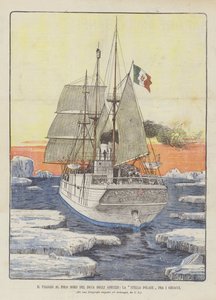 Le voyage au pôle Nord du duc des Abruzzes, La Stella Polare parmi les glaces - Italian School