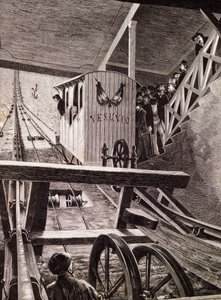 Inauguration du funiculaire du Vésuve, Naples
