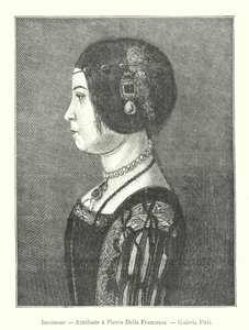 Inconnue, attribuée à Piero della Francesca, Galerie Pitti - Italian School