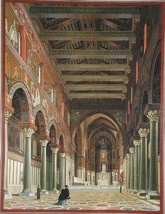 Intérieur du Duomo di Monreale, Sicile - Italian School