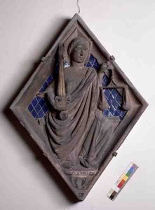 Justice, carreau en relief du Campanile - Italian School