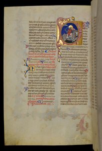 Le roi David, en armure et à cheval, se réjouit de la force de l