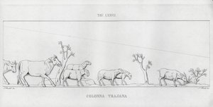 La Colonne Trajane (gravure) - Italian School
