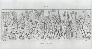 La Colonne Trajane (gravure) - Italian School