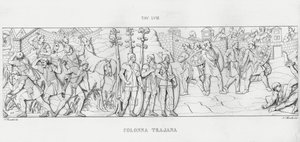 La Colonne Trajane (gravure) - Italian School