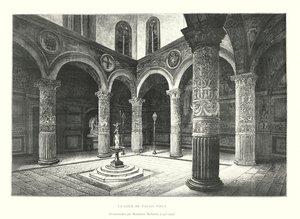 La Cour du Palais Vieux, Ornementation par Michelozzo Michelozzi - Italian School