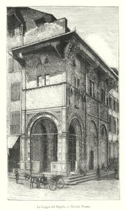 La Loggia del Bigallo, Nicolas Pisano (gravure) - Italian School