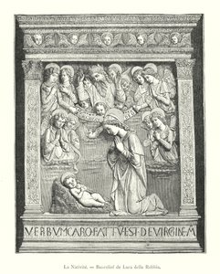 La Nativité, Bas-relief de Luca della Robbia - Italian School