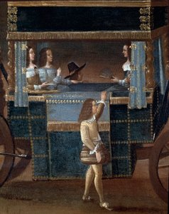 Dames en voiture (détail) - Italian School