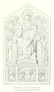 Le Cimabue, La Madone et les Anges, Académie des Beaux-Arts de Florence - Italian School