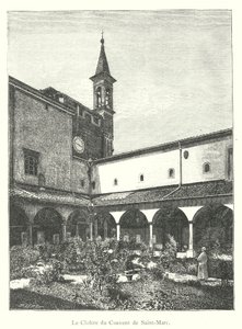 Le Cloître du Couvent de Saint-Marc - Italian School