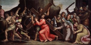Le christ portant sa croix - Italian School