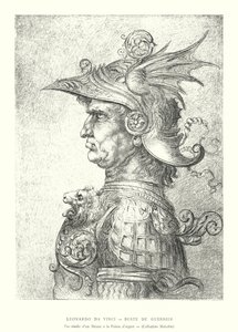 Léonard de Vinci, Buste de Guerrier, Fac-similé d