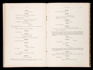 Libretto della Tosca par Giacomo Puccini, Edition Ricordi, Italie - Italian School