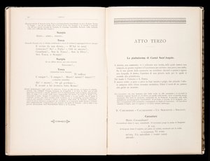 Libretto della Tosca par Giacomo Puccini, Edition Ricordi, Italie