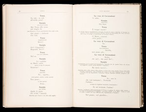 Libretto della Tosca par Giacomo Puccini, Édition Ricordi, Italie - Italian School