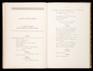 Libretto della Tosca par Giacomo Puccini, Édition Ricordi, Italie - Italian School