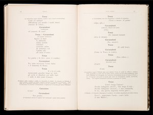 Libretto de Tosca, Édition Ricordi, Italie - Italian School