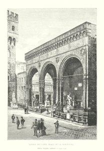 Loggia dei Lanzi, Place de la Seigneurie, Andrea Orgagna, architecte - Italian School