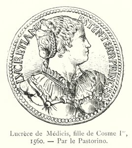 Lucrèce de Médicis, fille de Cosme Ier - Italian School