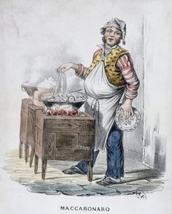 Vendeur de macaronis (Maccaronaro) - Italian School