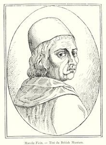 Marsile Ficin, Tiré du British Museum (gravure) - Italian School