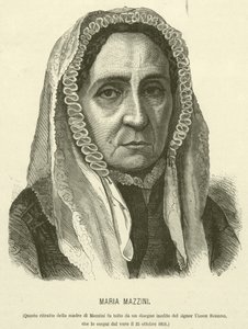 Maria Mazzini (gravure) - Italian School