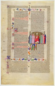 Marlay Cutting IT.10: Feuille avec miniature du Décret de Gratien montrant l