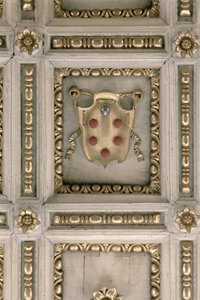 Armoiries des Médicis, du soffite de l