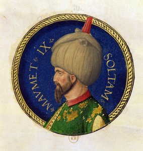 Mehmed II (1432-81) dit Fatih, le Conquérant - Italian School