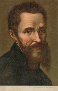 Michel-Ange, artiste italien (chromolitho)