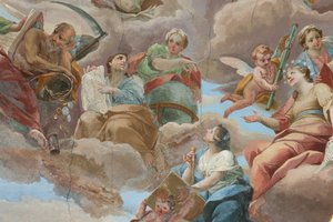 Milan, Église de San Francesco da Paola, Fresque Hall Palazzo