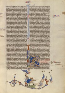 Moïse frappant le rocher pour les Israélites, vers 1250-1262 - Italian School