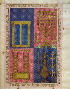 Instruments du Temple, de la Bible hébraïque - Italian School